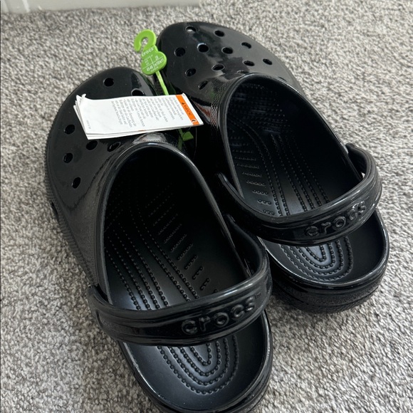 CROCS Glossy Black Clogs - Picture 5 of 6